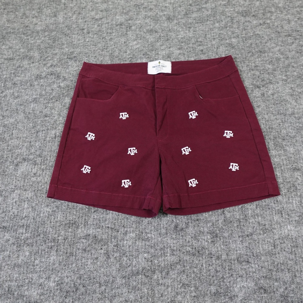 Emerson Street Texas A&M Aggies Shorts Womens‎ Medium Maroon Embroidered Logo